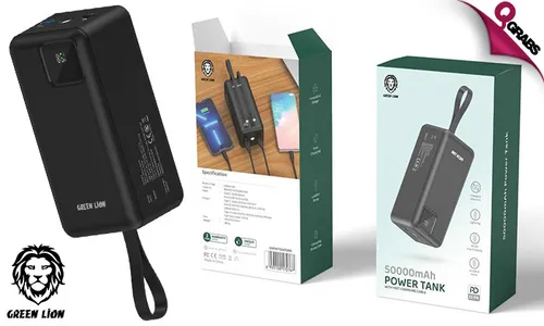 Multi-Port 50000mAh Power Bank with Fast-Charging Cable!